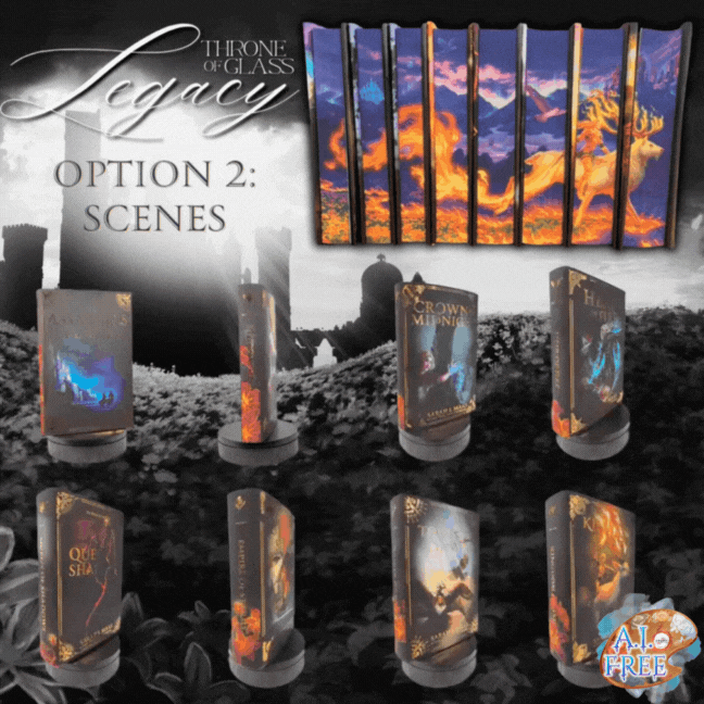 SAME-DAY SHIPPING ALL WEEK LONG!!! MEGA SALE: TOG LEGACY (OPTION 2: SCENES  DUST JACKETS) by Sarah J. Maas - Throne of Glass Special Edition Box Set