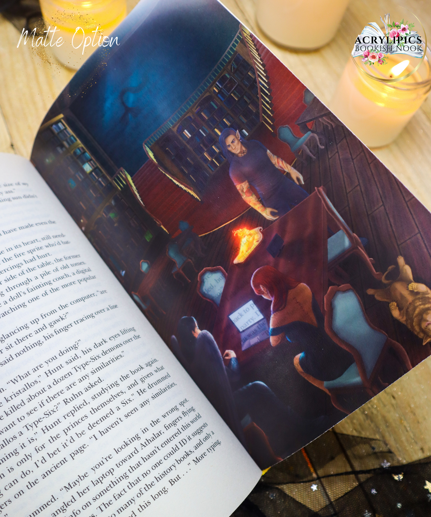 Crescent City House of Earth and Blood Page Overlay FOR US STANDARD HARDCOVER