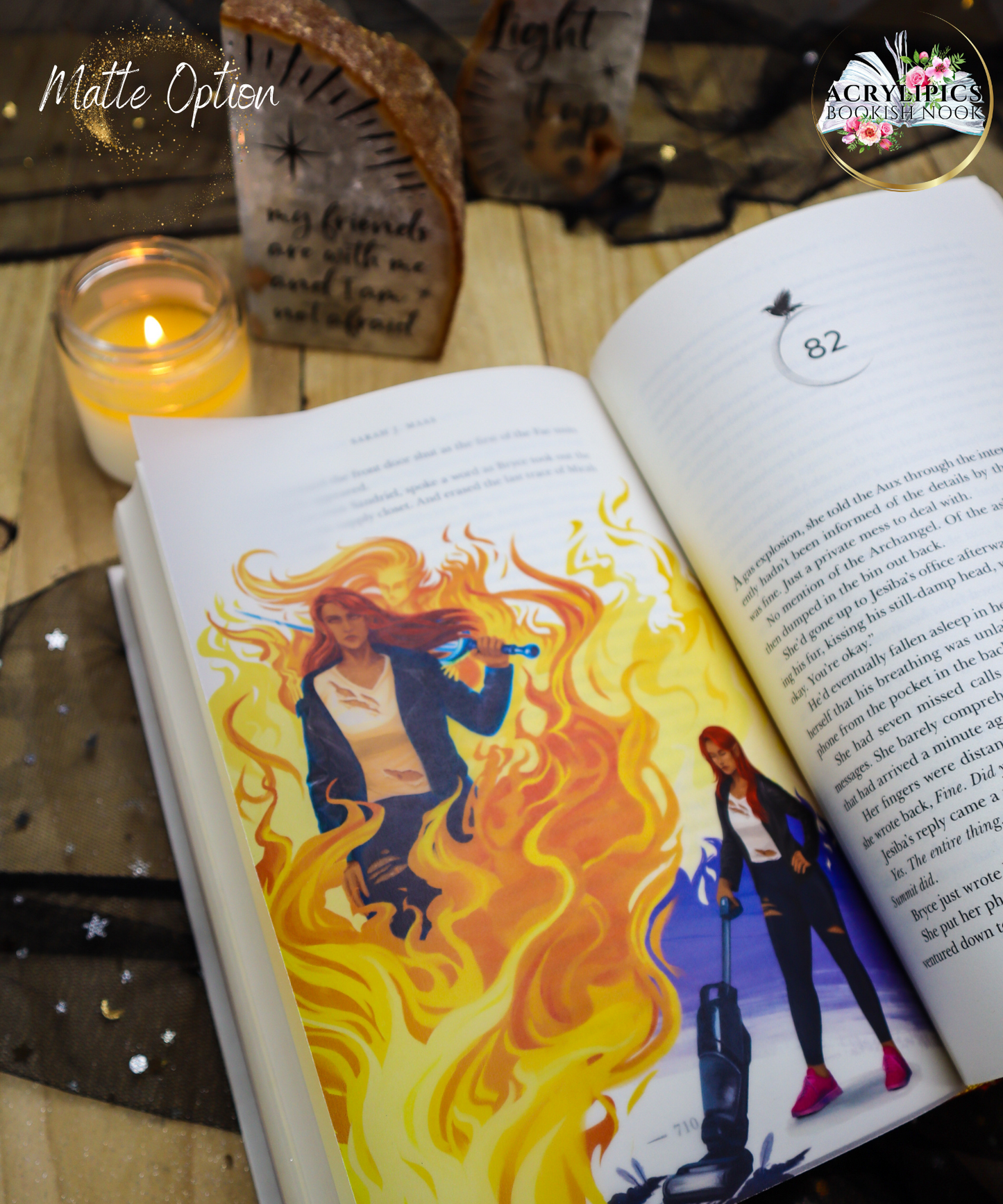 Crescent City House of Earth and Blood Page Overlay FOR US STANDARD HARDCOVER