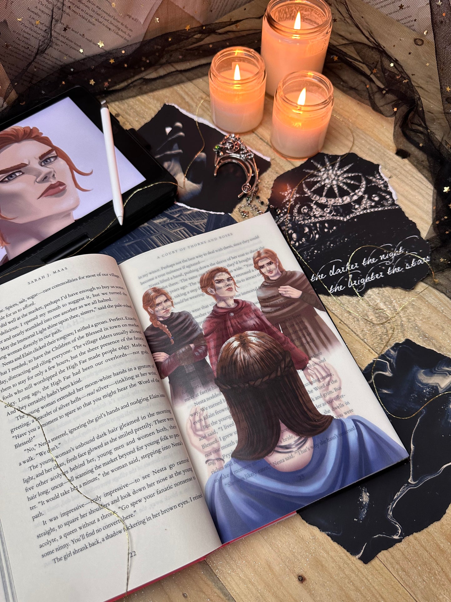 A Court of Thorns and Roses Chapter Overlay Set: Ch. 1-10