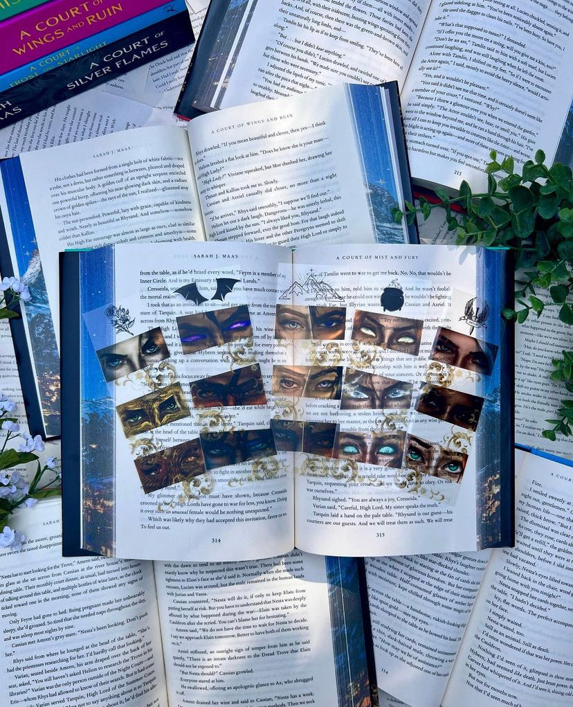ACOTAR Translucent Bookmark Set - A Court of Thorns and Roses Series - Officially licensed by Sarah J. Maas