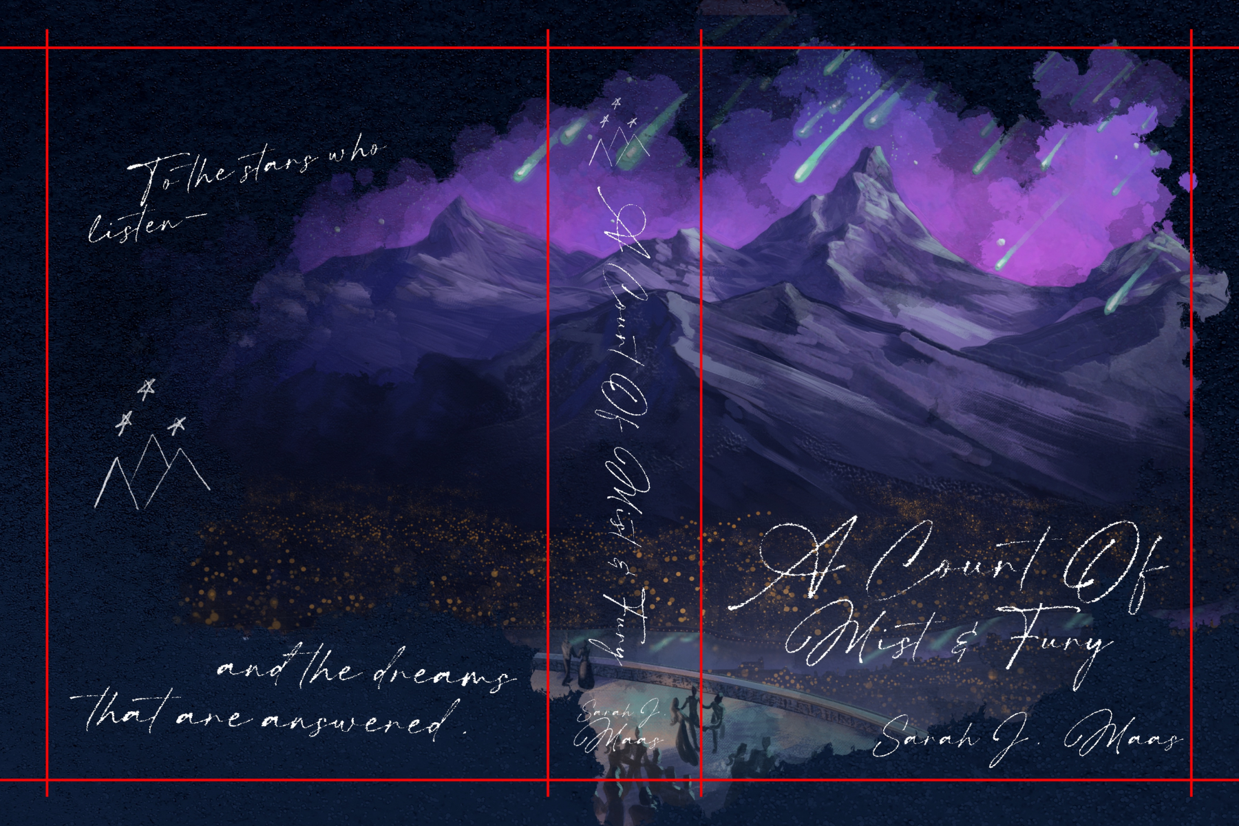 Adding a Reverse Design to our Redesigned ACOTAR Dust Jackets