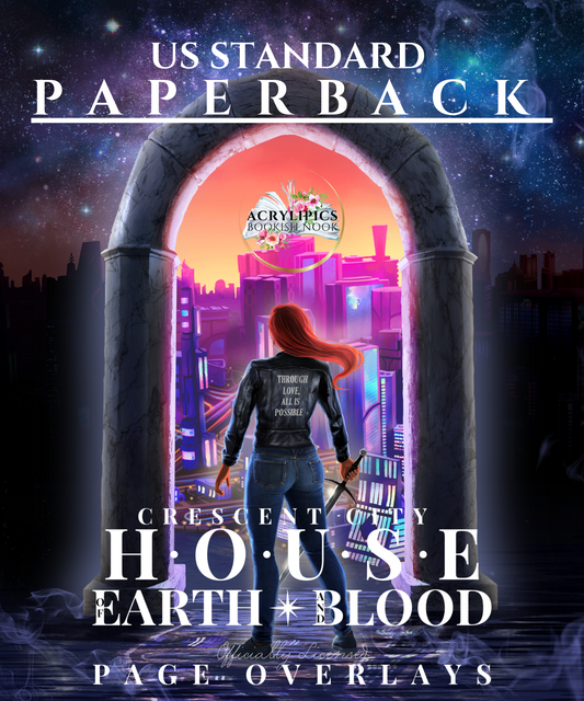 Crescent City House of Earth and Blood Page Overlay FOR US STANDARD PAPERBACK