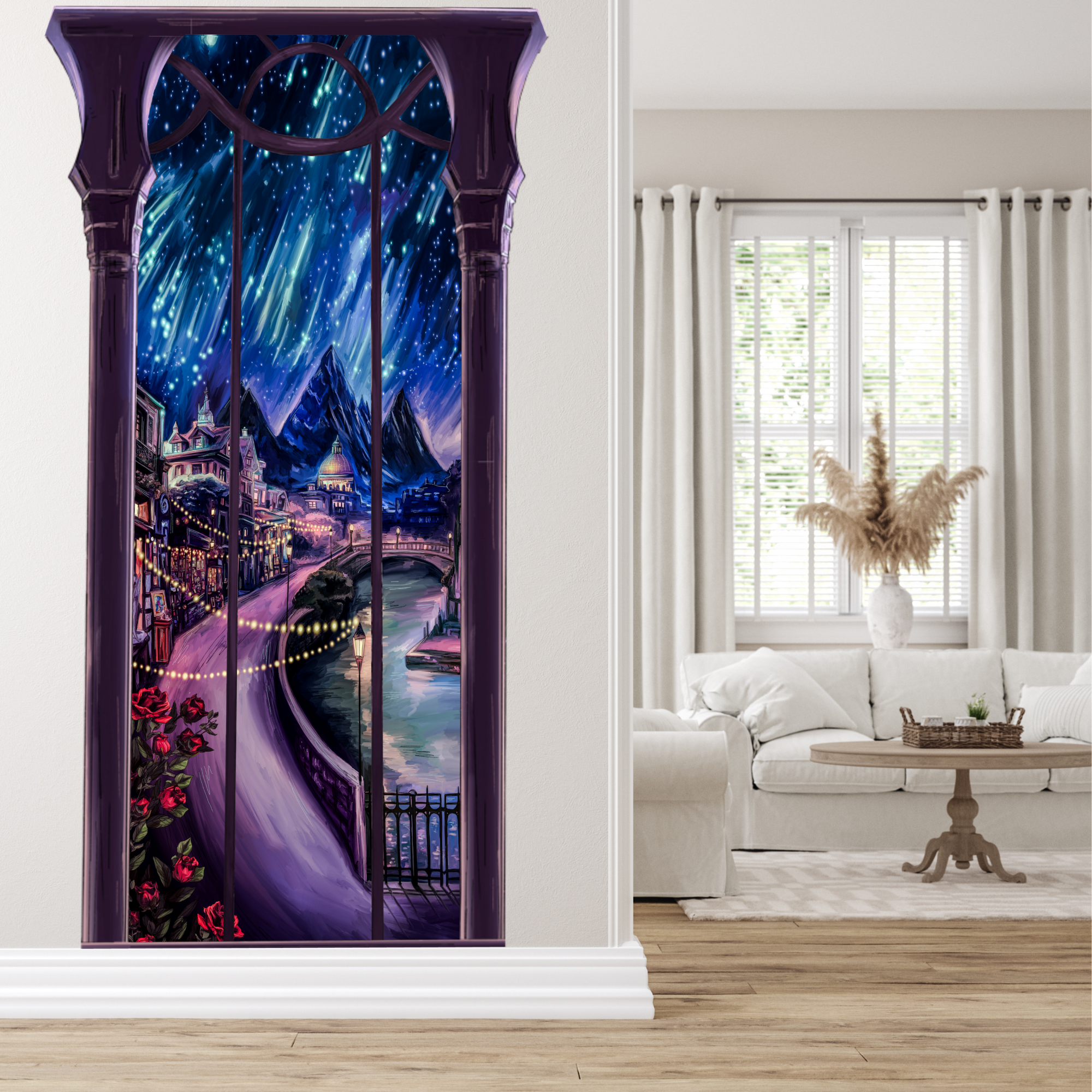 Window to Velaris - ACOTAR Vinyl Stickable Wall Mural - SJM Officially Licensed - SHIPS BY THE END OF MARCH