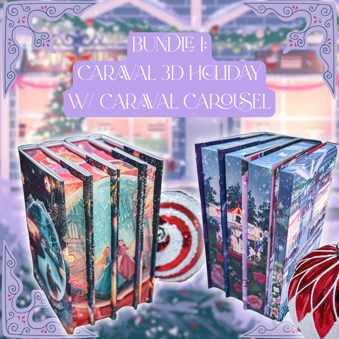BUNDLE 1: Caraval 3D Holiday & Caraval Carousel by Stephanie Garber Special Edition Set - BATCH 1 - SHIPS BEFORE CHRISTMAS