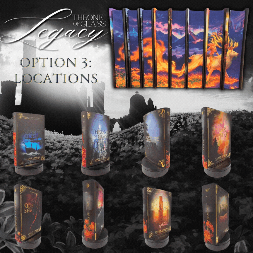 TOG LEGACY (OPTION 3: LOCATIONS DUST JACKETS) by Sarah J. Maas - Throne of Glass Special Edition Box Set - SHIPS BY THE END OF OCTOBER