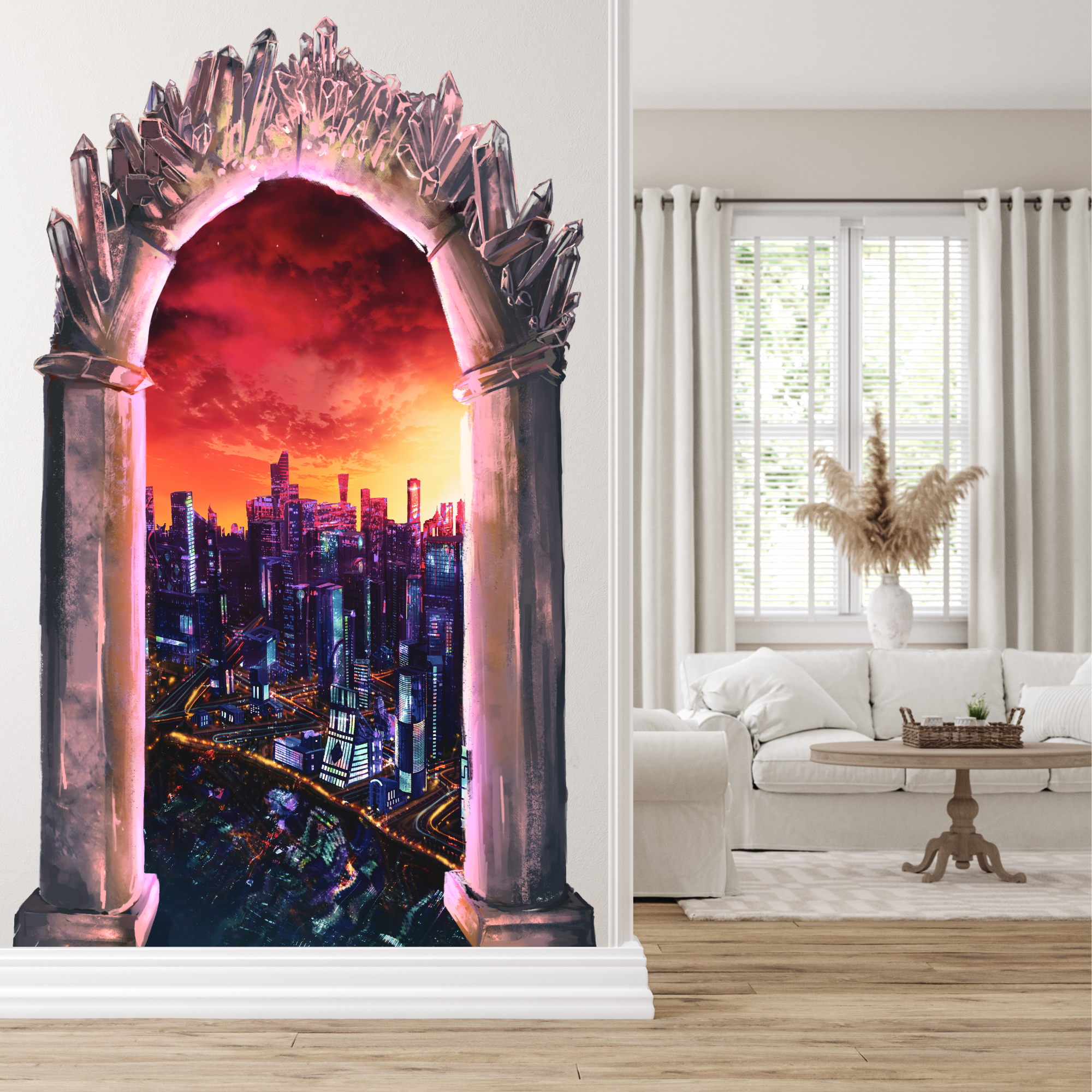 Portal to Lunathion - Crescent City Vinyl Stickable Wall Mural - SJM Officially Licensed - SHIPS BY THE END OF APRIL