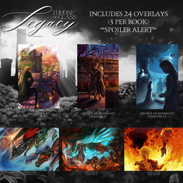 TOG LEGACY (OPTION 3: LOCATIONS DUST JACKETS) by Sarah J. Maas - Throne of Glass Special Edition Box Set - BATCH 1: SHIPS BY THE END OF MAY