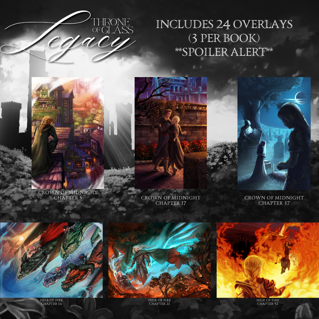 TOG LEGACY (OPTION 2: SCENES DUST JACKETS) by Sarah J. Maas - Throne of Glass Special Edition Box Set - SHIPS BY THE END OF JUNE