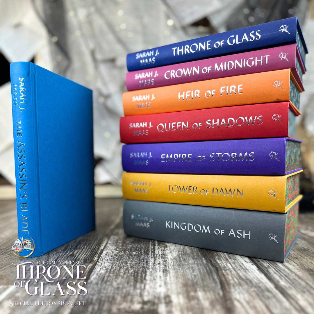 throne of glass series by sarah j maas special edition box set