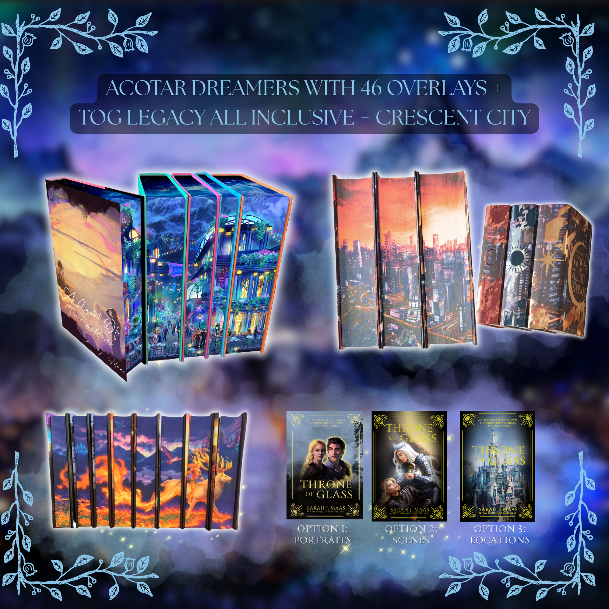 BLACK FRIDAY BUNDLE: TOG LEGACY (ALL INCLUSIVE PACKAGE) and ACOTAR DREAMERS EDITION (INCLUDES 46 OVERLAYS) and CRESCENT CITY by Sarah J. Maas