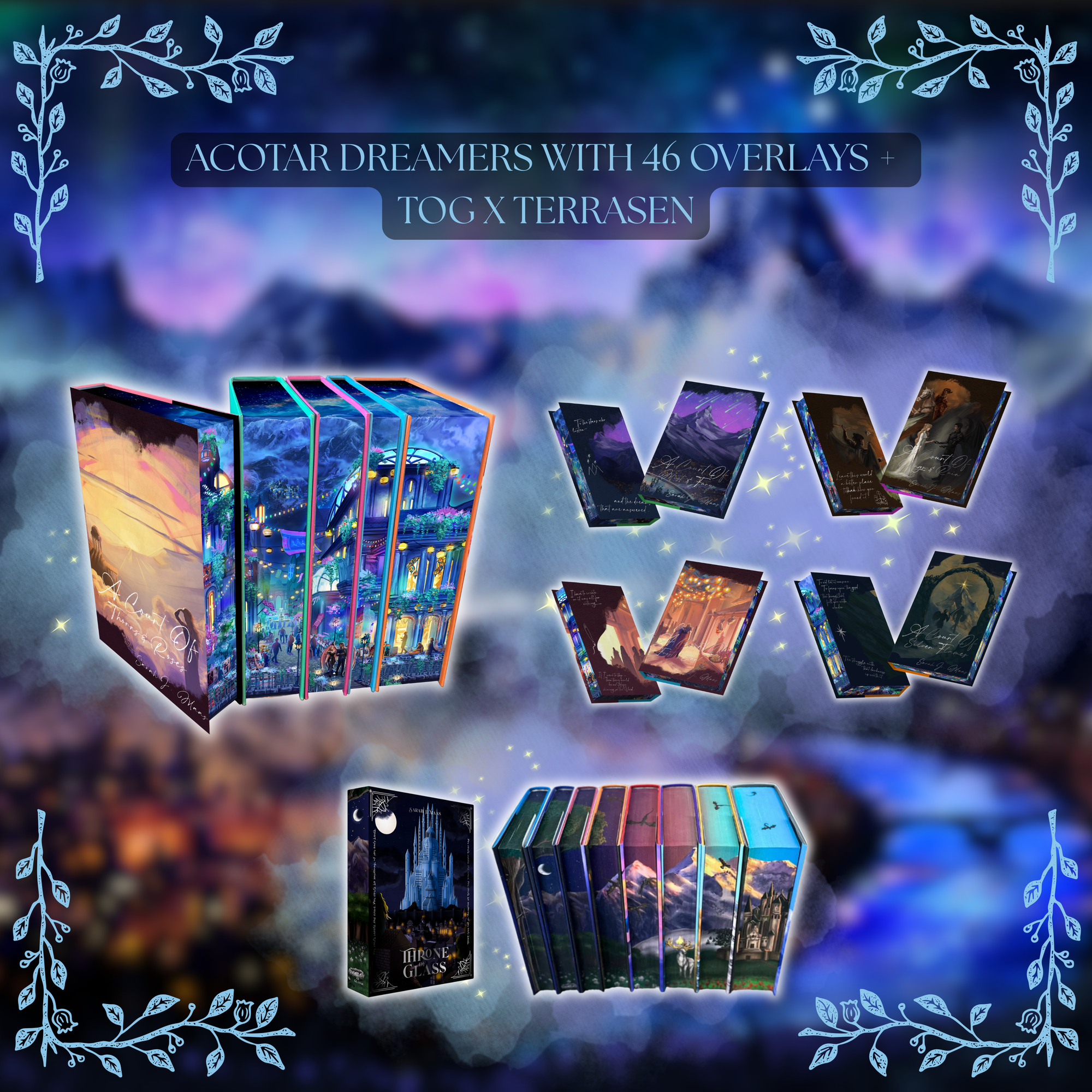 BLACK FRIDAY BUNDLE: TOG X TERRASEN and ACOTAR DREAMERS EDITION (INCLUDES 46 OVERLAYS) by Sarah J. Maas