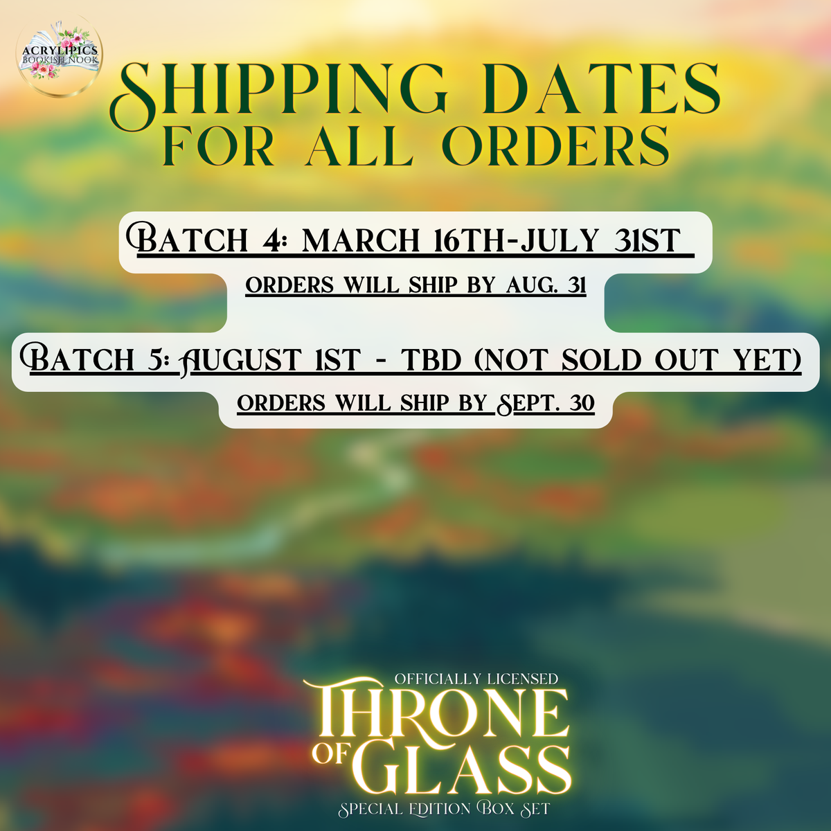 Throne of Glass Series by Sarah J. Maas Special Edition
