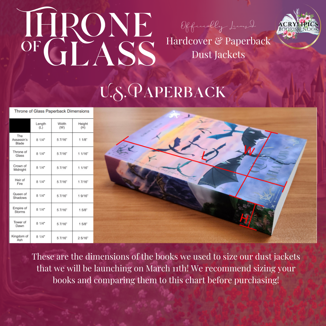 Throne of Glass Full Dust Jacket Set - OLD US STANDARD