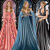 Nesta, Feyre, & Elain - Fan Art by @GabsGabx - A Court of Thorns and Roses Series - Stickable Acrylic Poster - Officially licensed by Sarah J. Maas - FA46