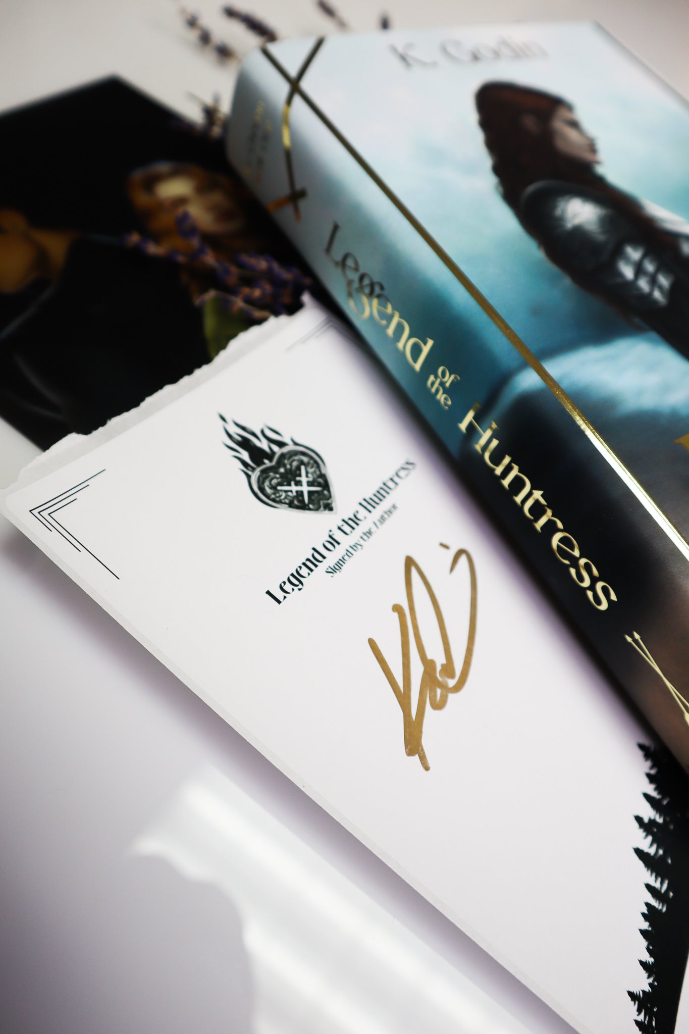 Legend of the Huntress Special Edition WITH Signed by the Author Bookplate Label