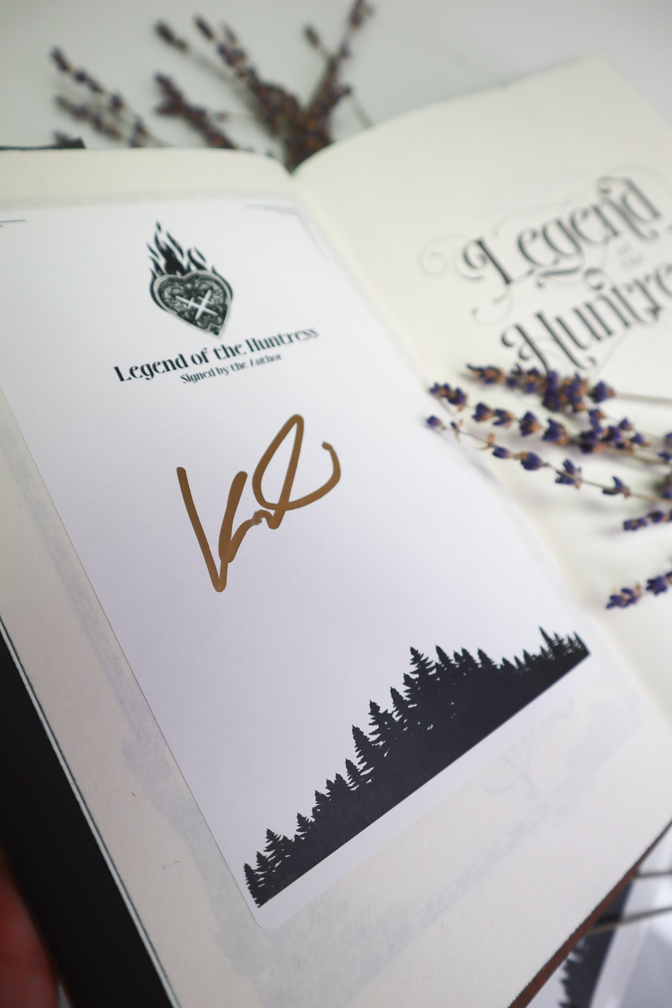 Legend of the Huntress Special Edition WITH Signed by the Author Bookplate Label