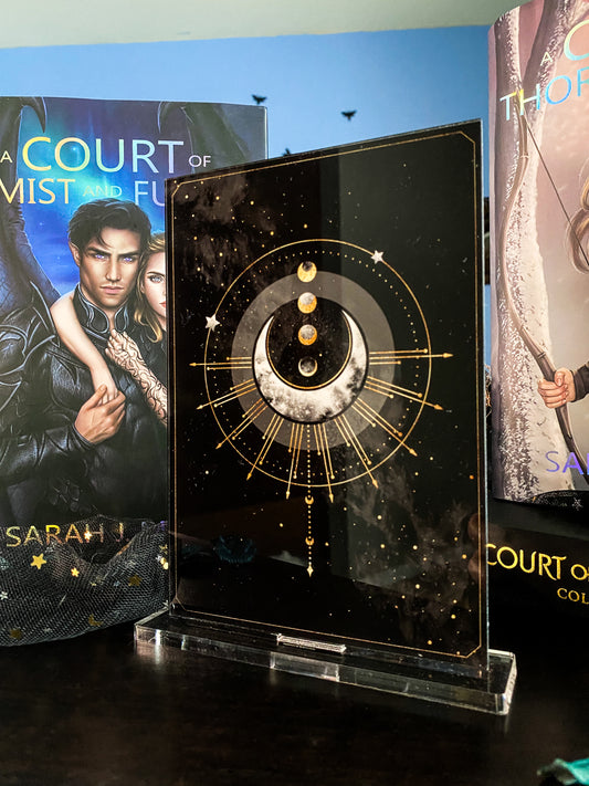 Feyre's Tattoo - A Court of Thorns and Roses Series - Freestanding Bookshelf / Desktop Acrylic Accessory - Officially licensed by Sarah J. Maas - D24
