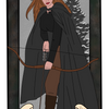 Feyre Archeron Tarot - A Court of Thorns and Roses Series - Stickable Acrylic Poster - Officially licensed by Sarah J. Maas - FA40
