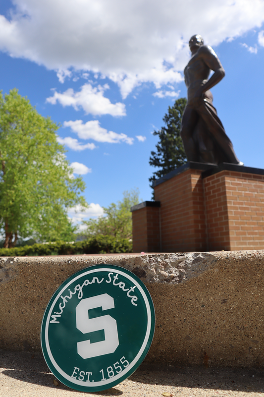 MSU EST. 1855 - Stickable Acrylic Poster - Collegiate Licensed Product - MSU2