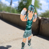 Sparty Flexing Muscles - Freestanding Bookshelf / Desktop Acrylic Accessory - Collegiate Licensed Product - MSU3